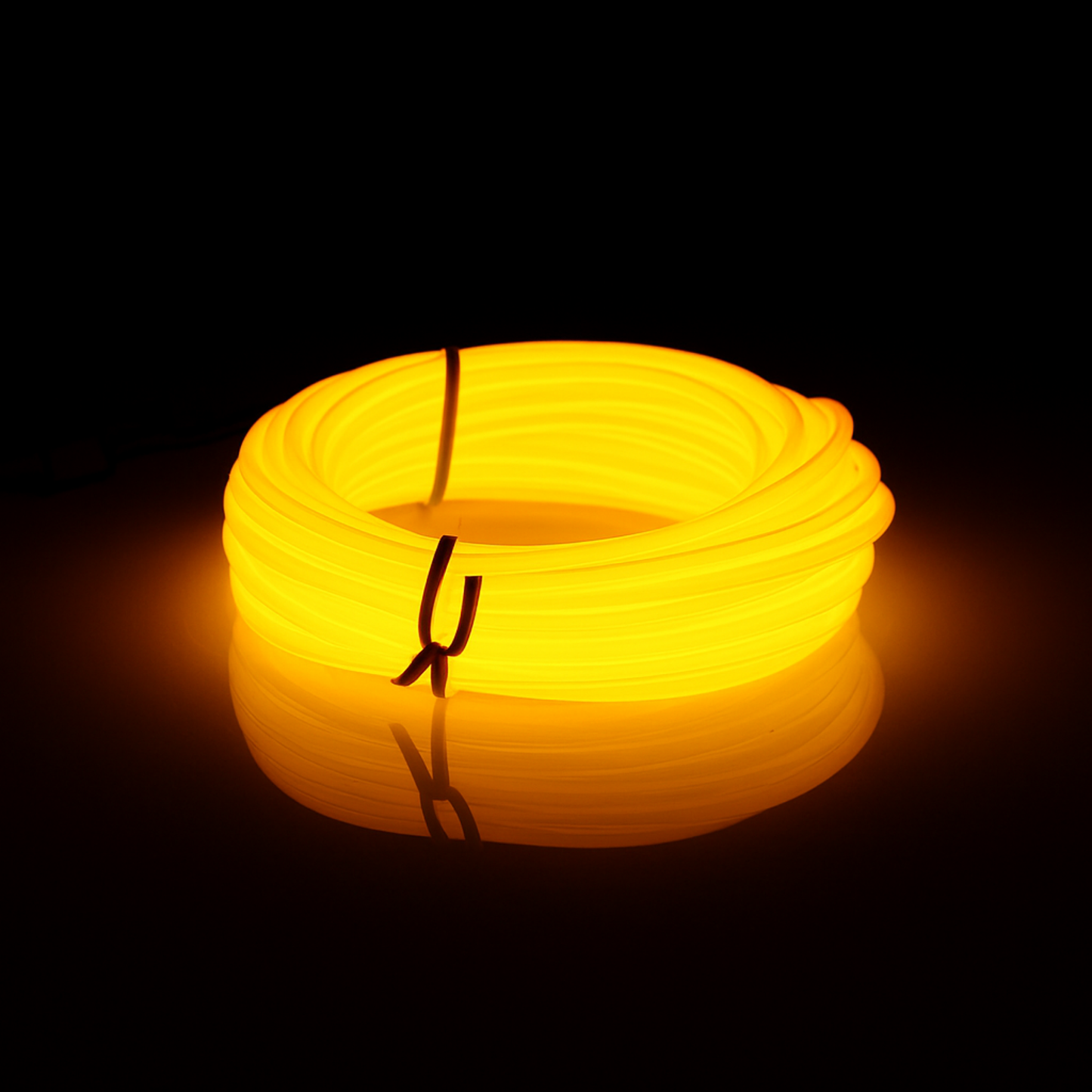 Elegani 6FT Wearable Neon Glow String Light with Clip – Flexible Nighttime Safety & Party Decoration-Yellow