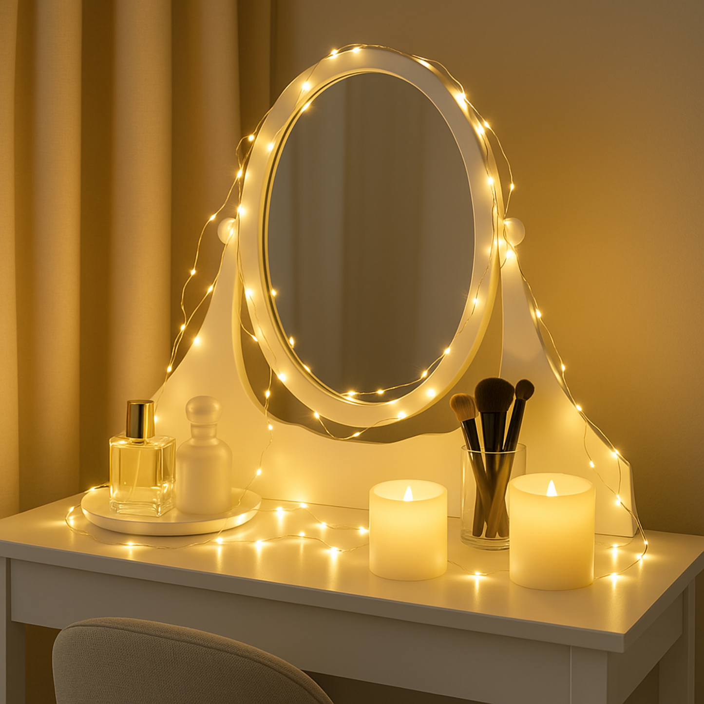 Elegani 180 LED Yellow Silver Copper Branch Tree Lights – 9ft Plug-In, Flexible 6-Strand Design, Indoor/Outdoor Decorative Lighting for Holiday, Wedding, Party, and Home Décor