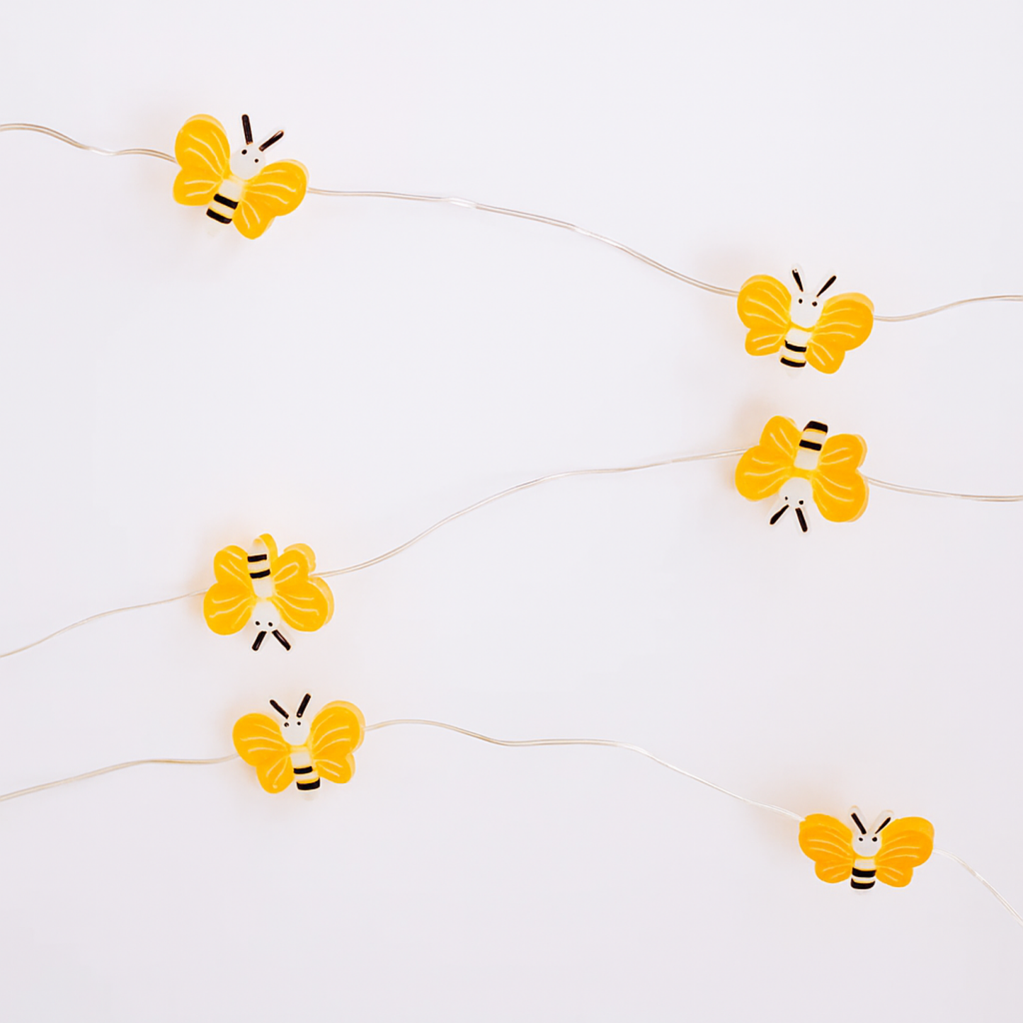 Elegani Super Pack-20 LED Bee String Lights – Warm White Indoor Micro Dot Fairy Lights – 6.3ft Cute Décor for Bedroom, Party or Gift – 16 Pack PDQ Display