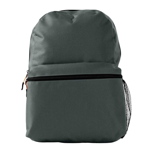 Elegani Classic Backpack – 11.61" x 16.53" x 3.93" Eco-Friendly Recycled PET, 12L Capacity, Ergonomic Sport Zipper Pulls-Gray