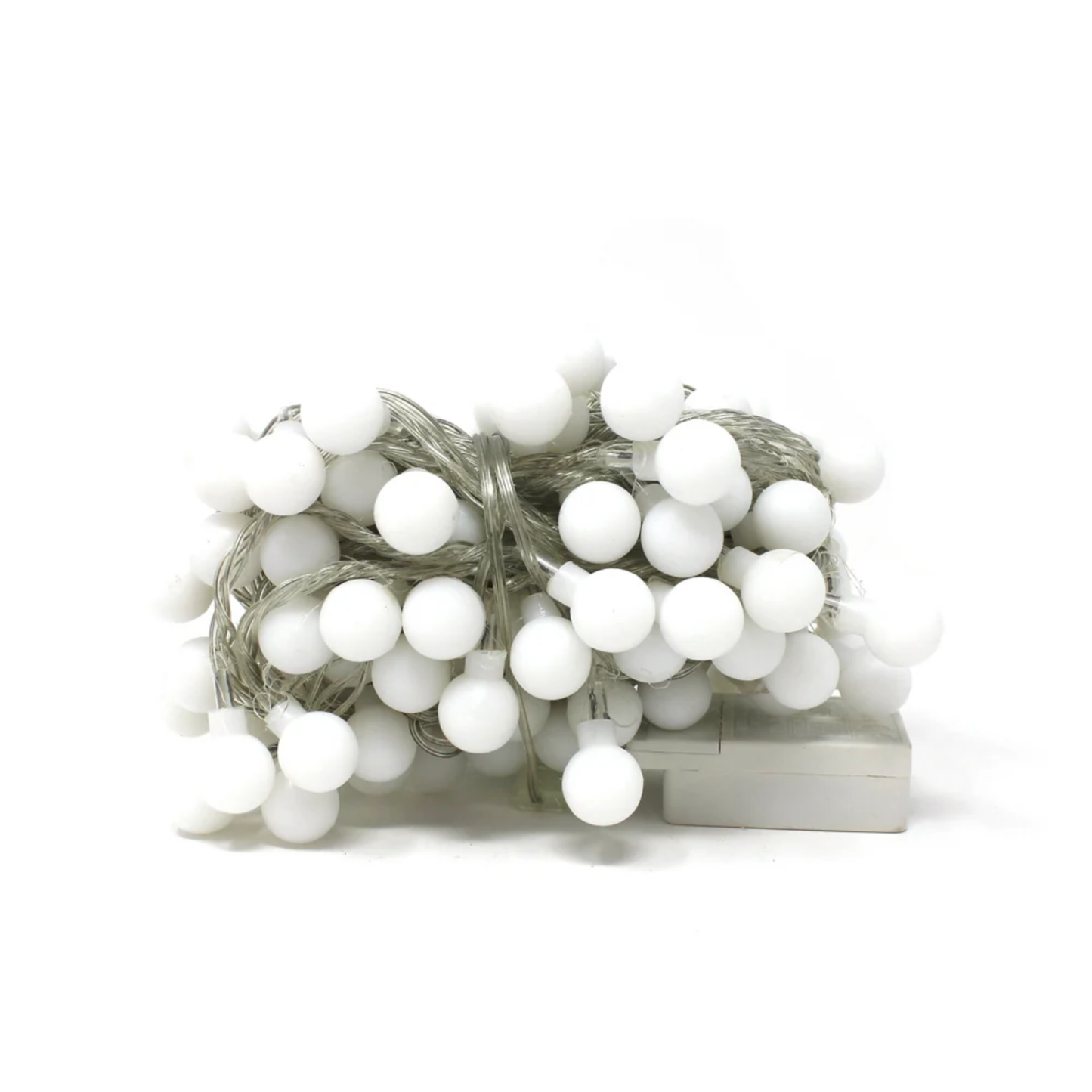 Elegani 100 LED White String Light Bulbs with Connector – 32ft Plug-In, 8 Lighting Modes, Indoor Decorative Lighting for Holiday, Party, and Home Décor