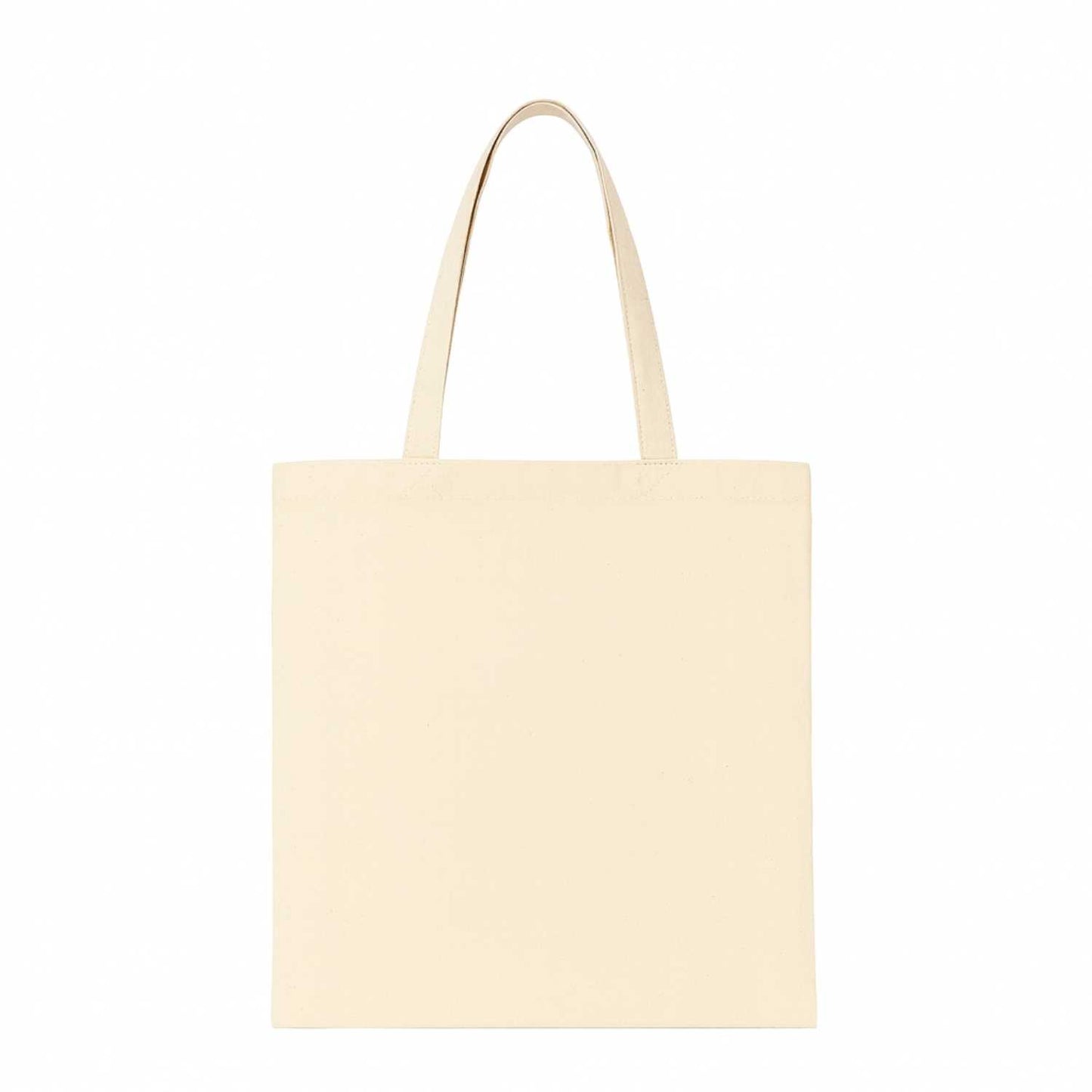 Elegani Classic Terry Tote Bag – 14.5" x 15.75" 100% Polyester with Terry Front & Cotton Backing, 24" Handles-Natural