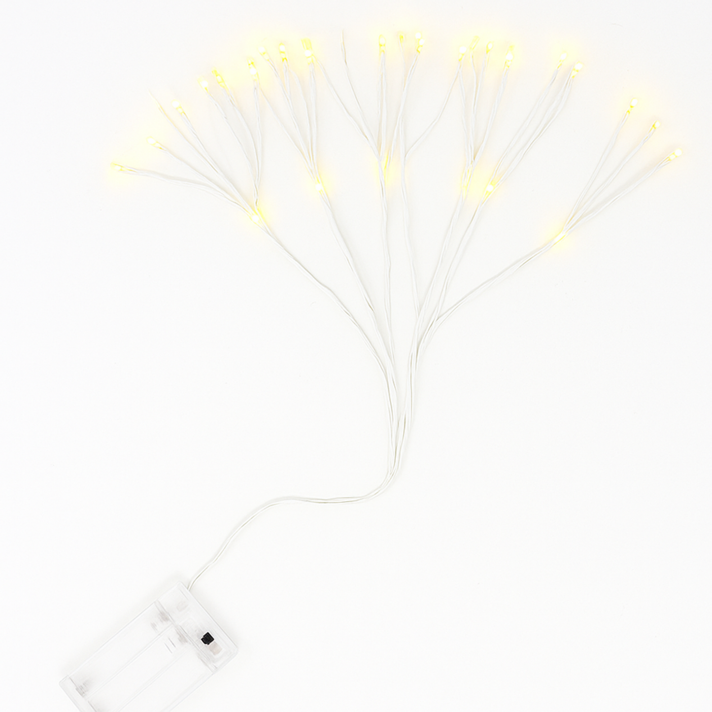 Elegani 80 LED Dandelion String Light – Bendable Silver Copper Flower Fairy Light for Vase, Decor & Events – Warm White