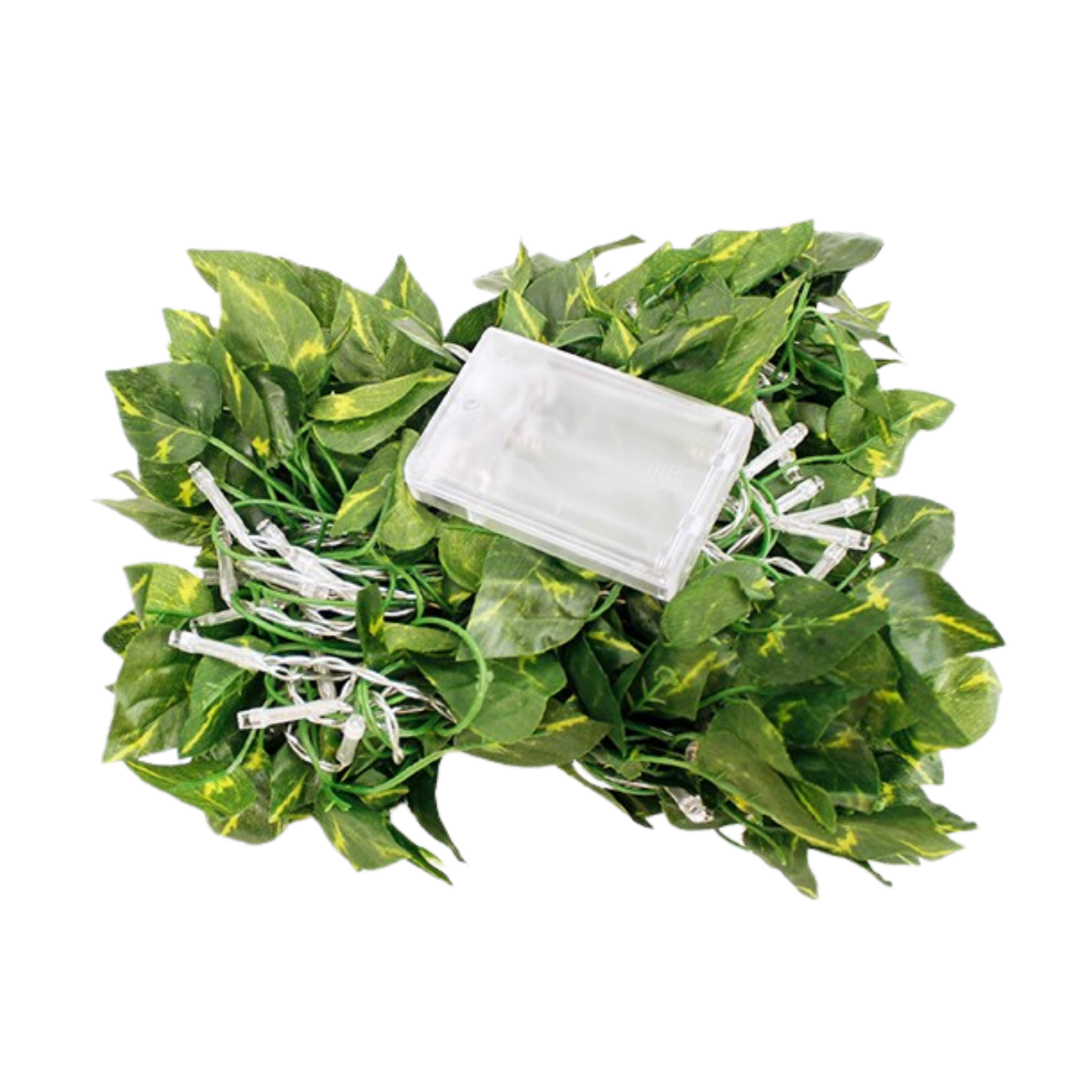 Elegani 66 LED Ivy Leaf Curtain Lights – 3.3ft x 5.2ft, 6 Strands, Warm White, Indoor Hanging Vine Decor for Bedroom Wall, Door, Ceiling