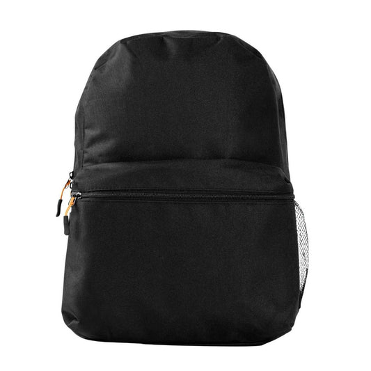 Elegani Classic Backpack – 11.61" x 16.53" x 3.93" Eco-Friendly Recycled PET, 12L Capacity, Ergonomic Sport Zipper Pulls-Black