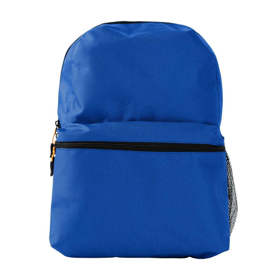 Elegani Classic Backpack – 11.61" x 16.53" x 3.93" Eco-Friendly Recycled PET, 12L Capacity, Ergonomic Sport Zipper Pulls-Royal Blue