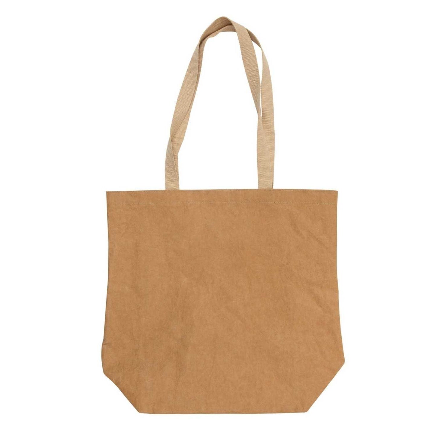 Elegani Woodland Tote Bag – 17" x 15" x 6", Eco-Friendly 70% Natural Tree Cellulose & 30% Synthetic Latex Polymers-Tan