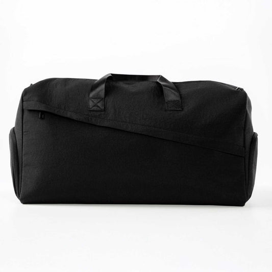 Elegani Essential Sports Duffel Bag – 21.6" x 11.02" x 9.84" Eco-Friendly Recycled Nylon, 38.5L Capacity, Water-Repellent, Multiple Compartments-Black