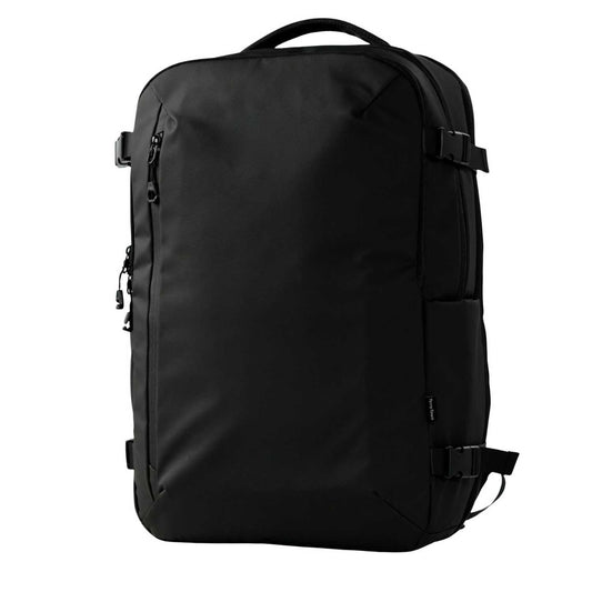 Elegani Journey Weekender Backpack – 12.99" x 20.07" x 8.26" Eco-Friendly Recycled Polyester, Spacious Travel Backpack-Black
