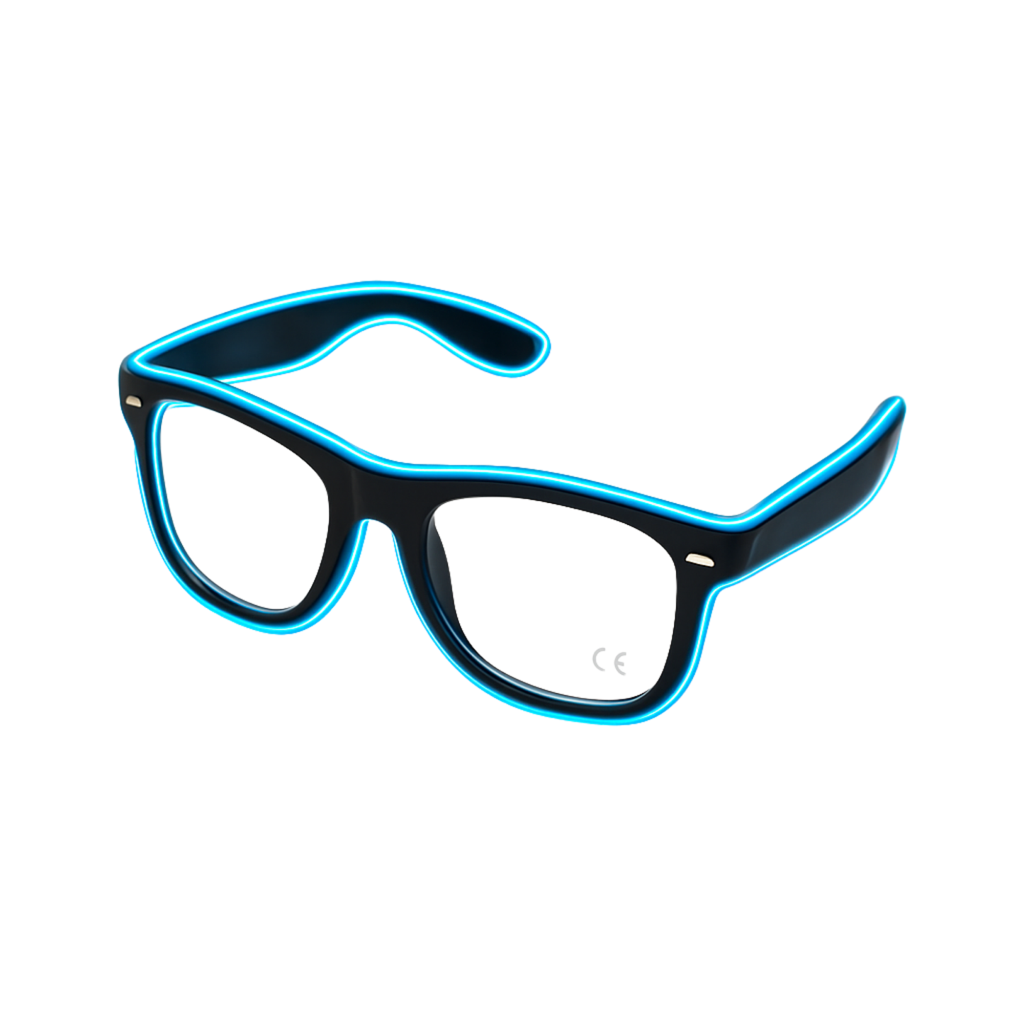 Elegani Blue LED Glow Glasses – Light Up Party Eyewear for Festivals, Birthdays & Night Events