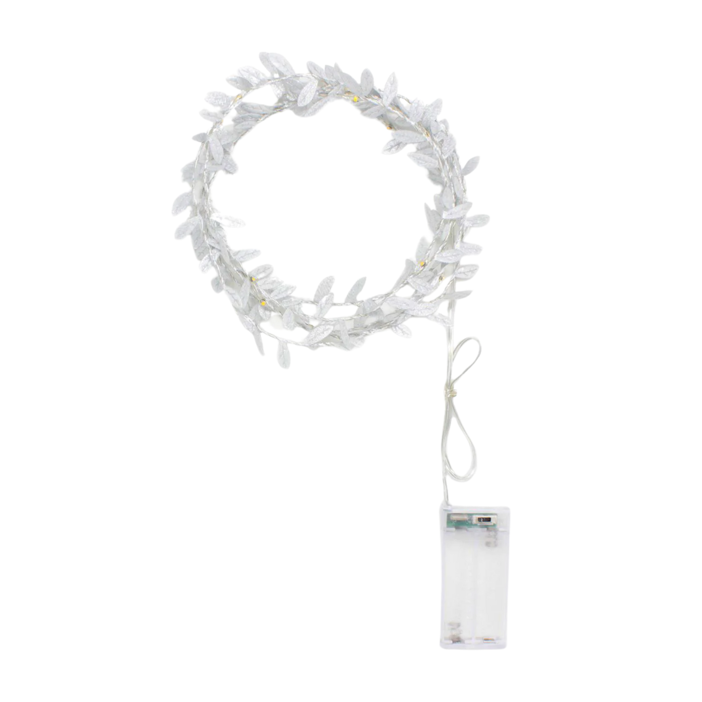 Elegani 20 LED Leaf Vine Fairy Lights – 7.8ft Silver Copper Wire String Light for Indoor Outdoor Decor