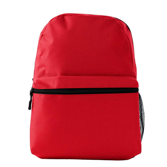 Elegani Classic Backpack – 11.61" x 16.53" x 3.93" Eco-Friendly Recycled PET, 12L Capacity, Ergonomic Sport Zipper Pulls-Red