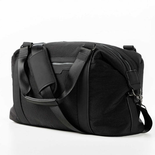 Elegani Essential Luxe Weekender Bag – 18.5" x 14.56" x 6.69" Eco-Friendly Recycled Materials, Spacious Travel Tote-Beige