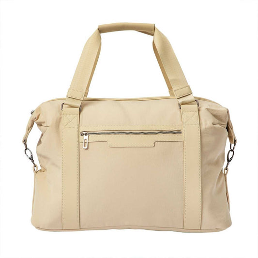 Elegani Essential Luxe Weekender Bag – 18.5" x 14.56" x 6.69" Eco-Friendly Recycled Materials, Spacious Travel Tote-Black