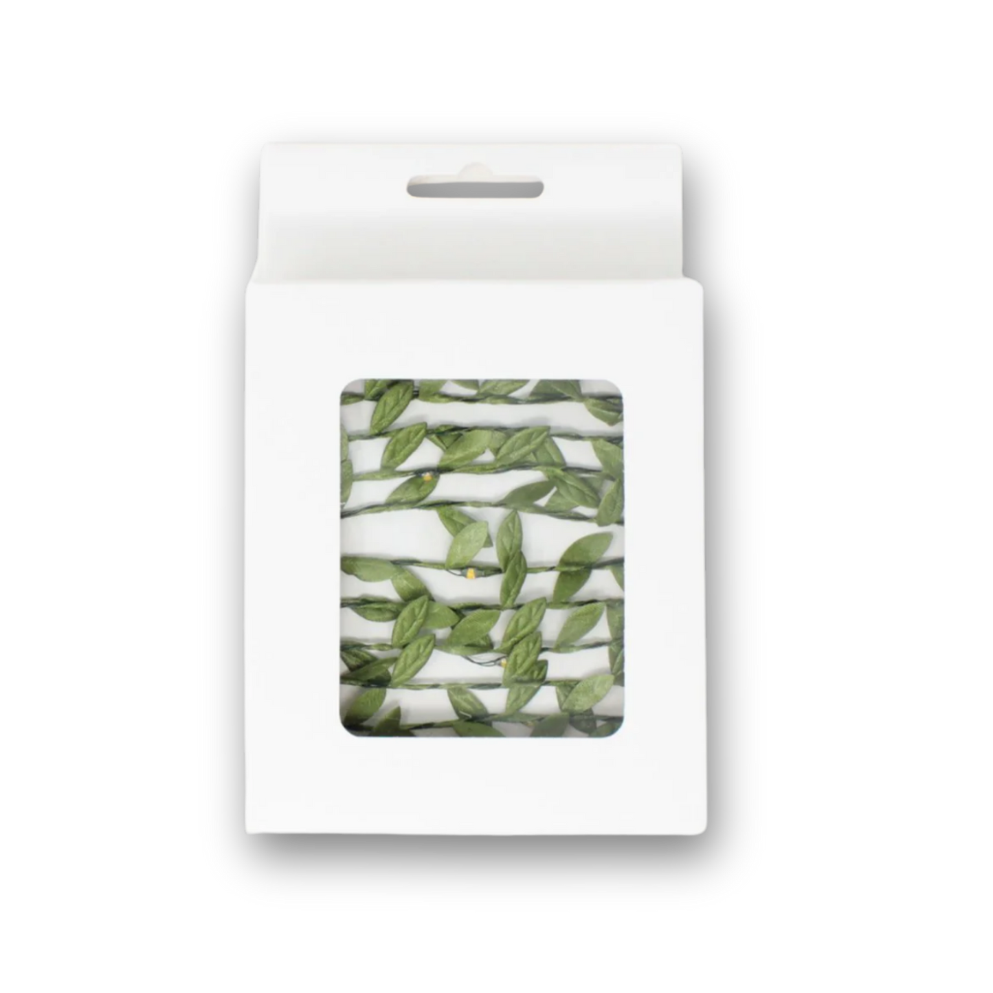 Elegani 96 LED Green Leaf Vine Fairy Curtain Lights – 5.2ft x 2ft Hanging Faux Garland Lighted Backdrop with 6 Strands, Warm White Glow, Indoor Outdoor Decorative Wall or Patio Light