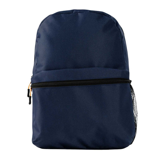 Elegani Classic Backpack – 11.61" x 16.53" x 3.93" Eco-Friendly Recycled PET, 12L Capacity, Ergonomic Sport Zipper Pulls-Navy