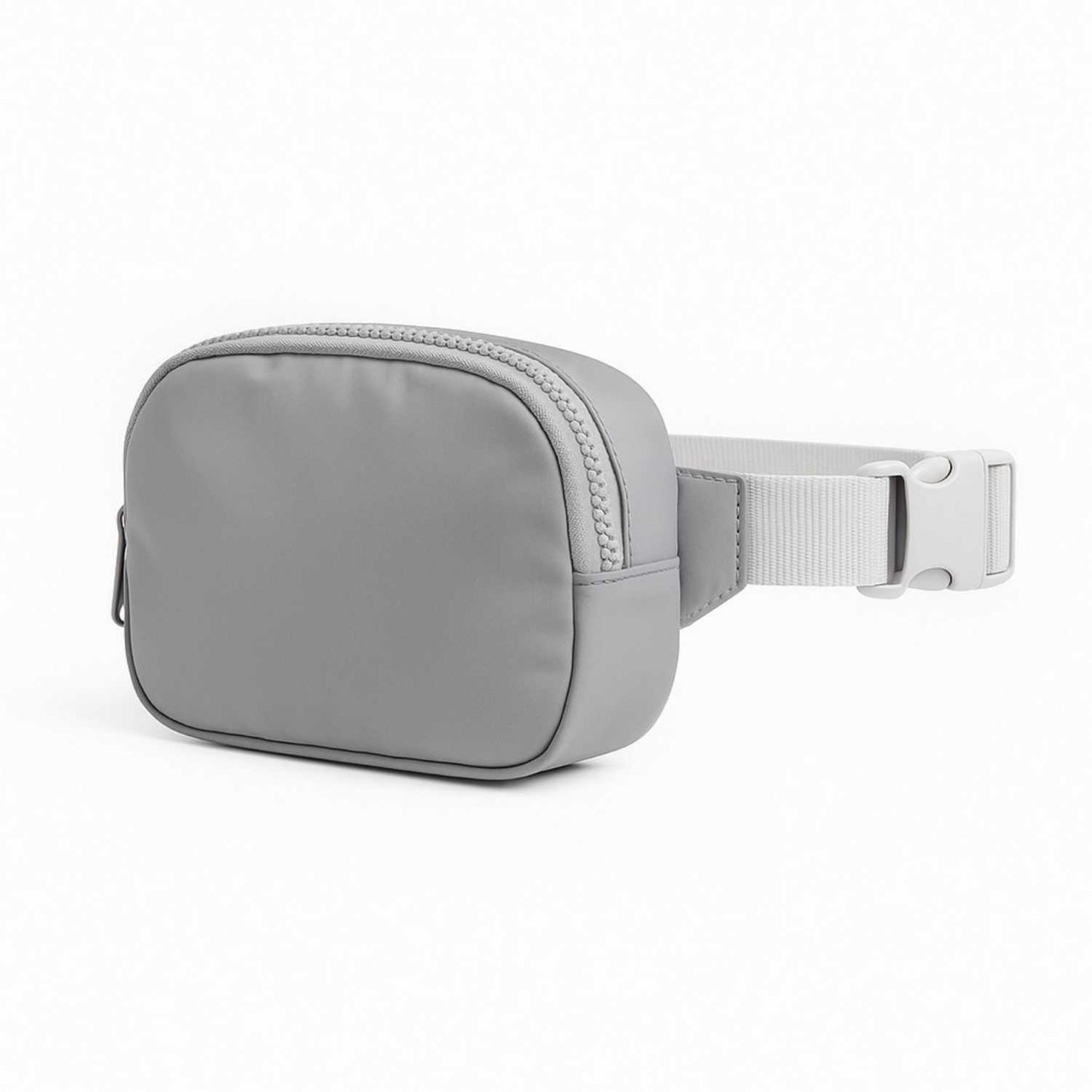 Elegani Explorer Belt Bag – 7.4" x 5.11" x 1.97" Nylon Twill Waist Pack with Adjustable Strap, Multiple Pockets, 1L Capacity for Travel and Outdoor Activities-Gray