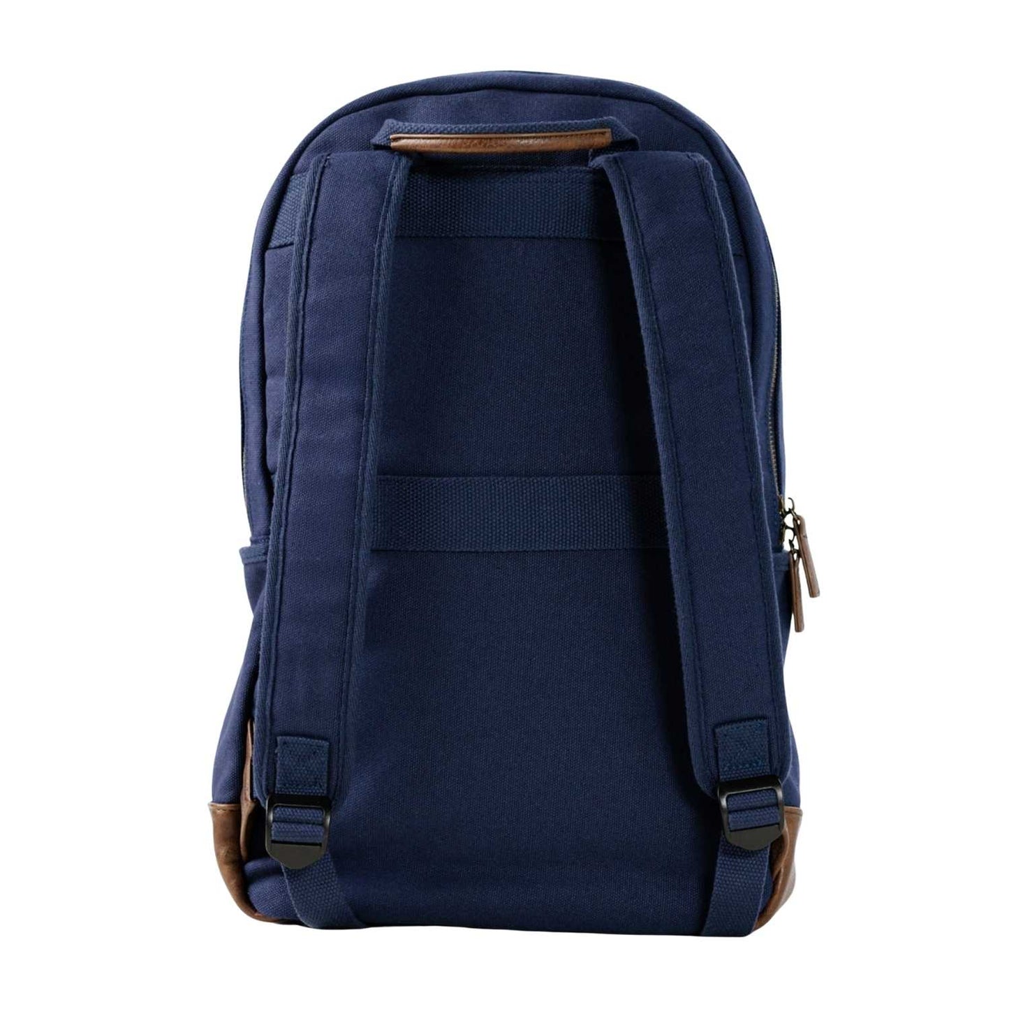 Elegani Touring Luxe Backpack – 11.02" x 18.50" x 5.11", Eco-Friendly Recycled Canvas-Navy