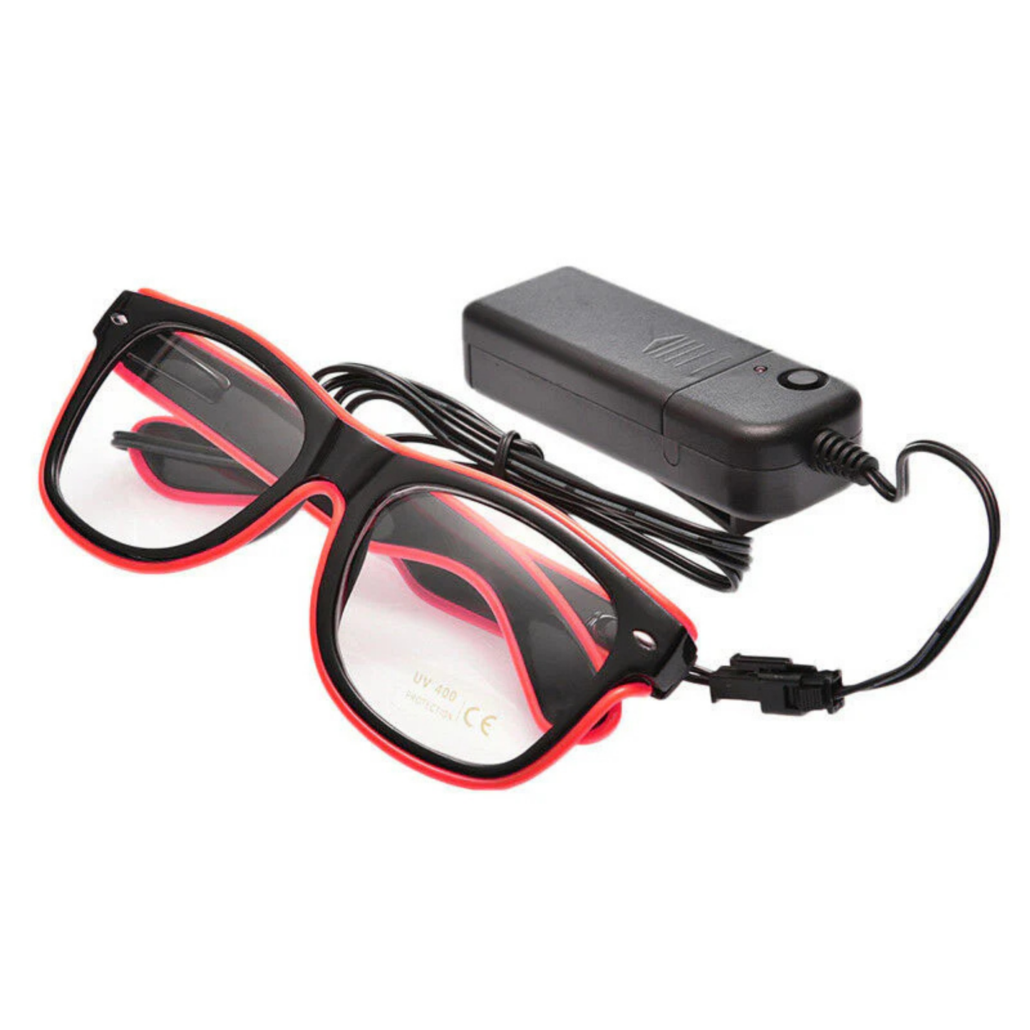 Elegani Pink LED Glow Glasses – Light Up Party Eyewear for Festivals, Birthdays & Night Events