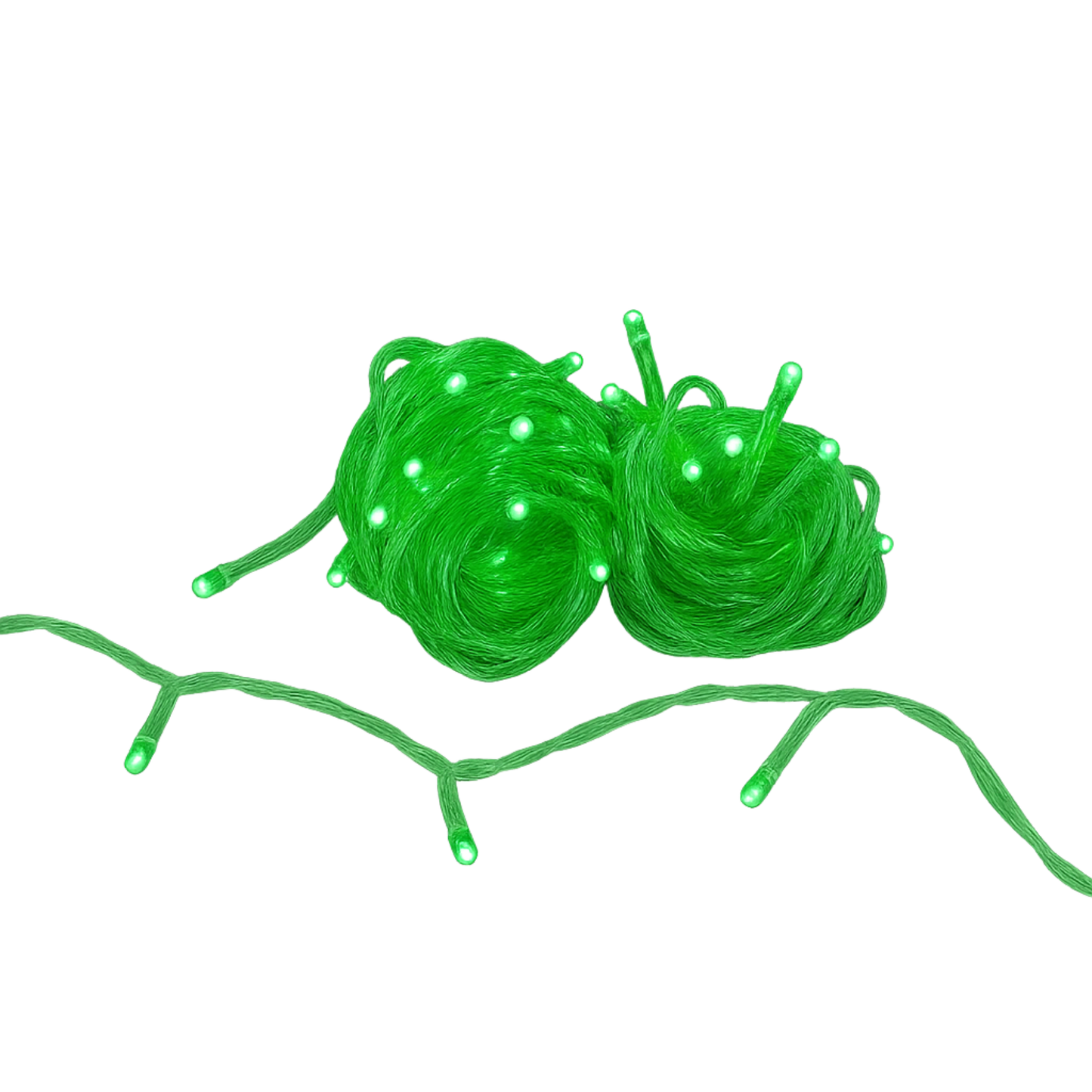 Elegani 100 LED String Lights with Flexible Clear Wire – Indoor/Outdoor, 33ft, Waterproof, Energy Efficient, Plug-In, Holiday & Party Lighting-Green