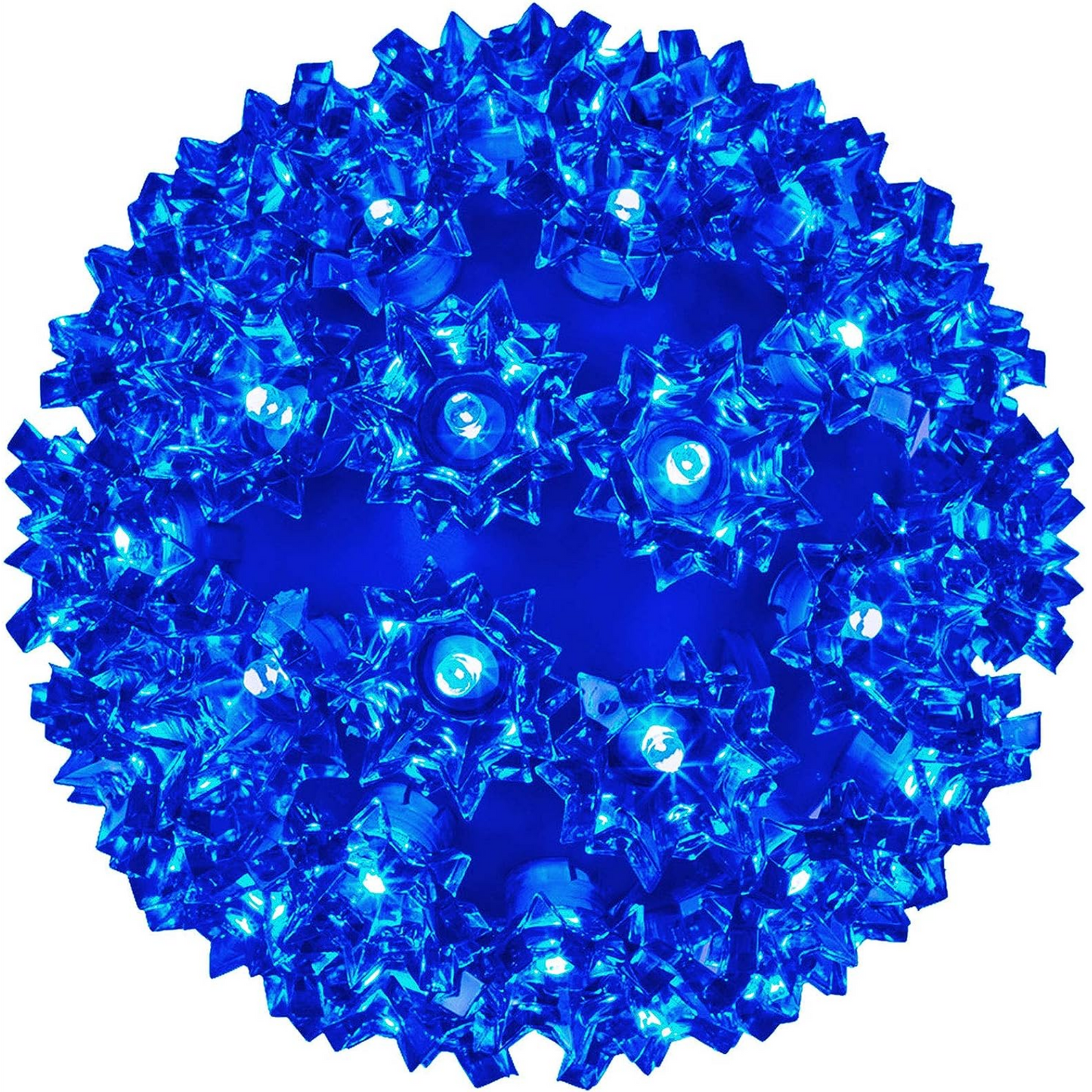 Elegani 50 LED Sphere String Lights – Blue Globe Lights, Indoor Outdoor Waterproof Decorative Lights, Connectable, 16.3 Ft