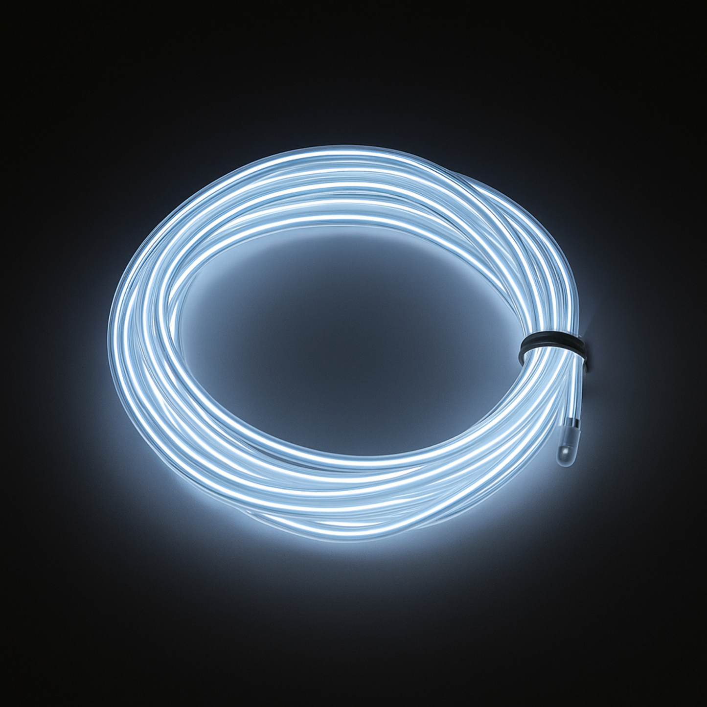 Elegani 6FT Wearable Neon Glow String Light with Clip – Flexible Nighttime Safety & Party Decoration-White