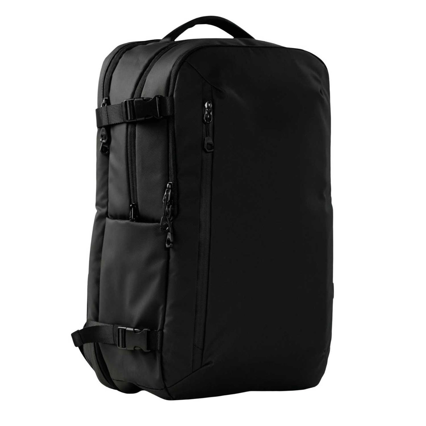 Elegani Journey Weekender Backpack – 12.99" x 20.07" x 8.26" Eco-Friendly Recycled Polyester, Spacious Travel Backpack-Black