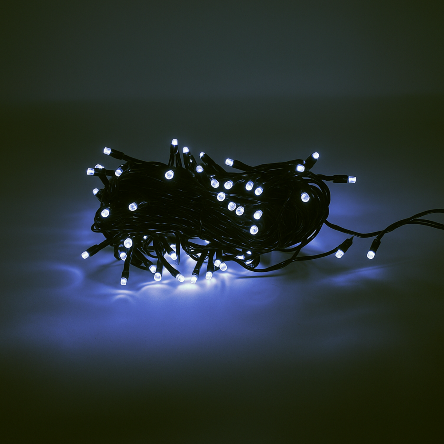 Elegani 100 LED White String Lights with Green Wire and Connector – 32ft Plug-In, Waterproof, Indoor/Outdoor Decorative Lighting for Holiday, Party, and Home Décor