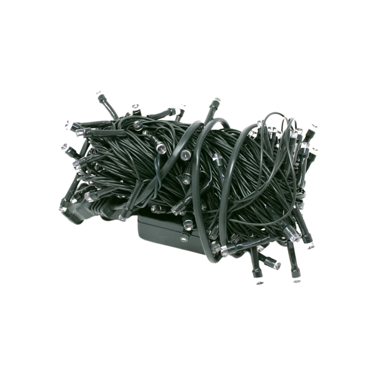 Elegani 100 LED Blue String Lights with Connector – Green Wire, 22 Ft Plug-in Indoor Outdoor Waterproof Holiday Lighting