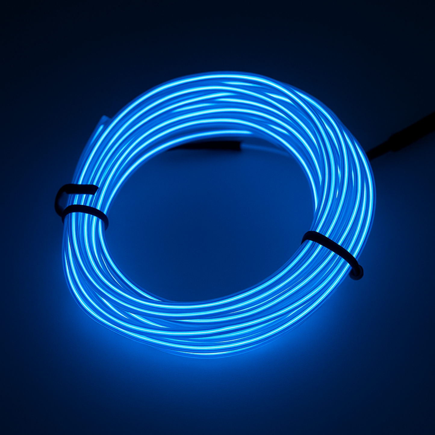 Elegani 6FT Wearable Neon Glow String Light with Clip – Flexible Nighttime Safety & Party Decoration-Blue