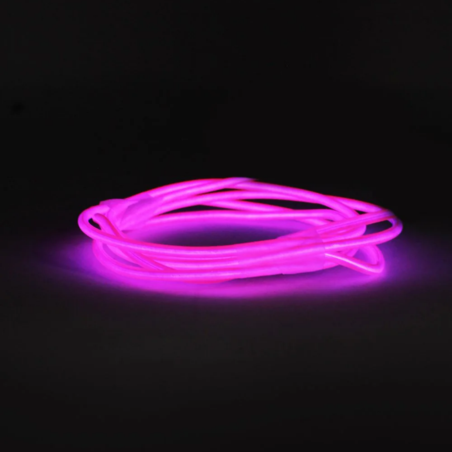 Elegani 6FT Wearable Neon Glow String Light with Clip – Flexible Nighttime Safety & Party Decoration-Pink