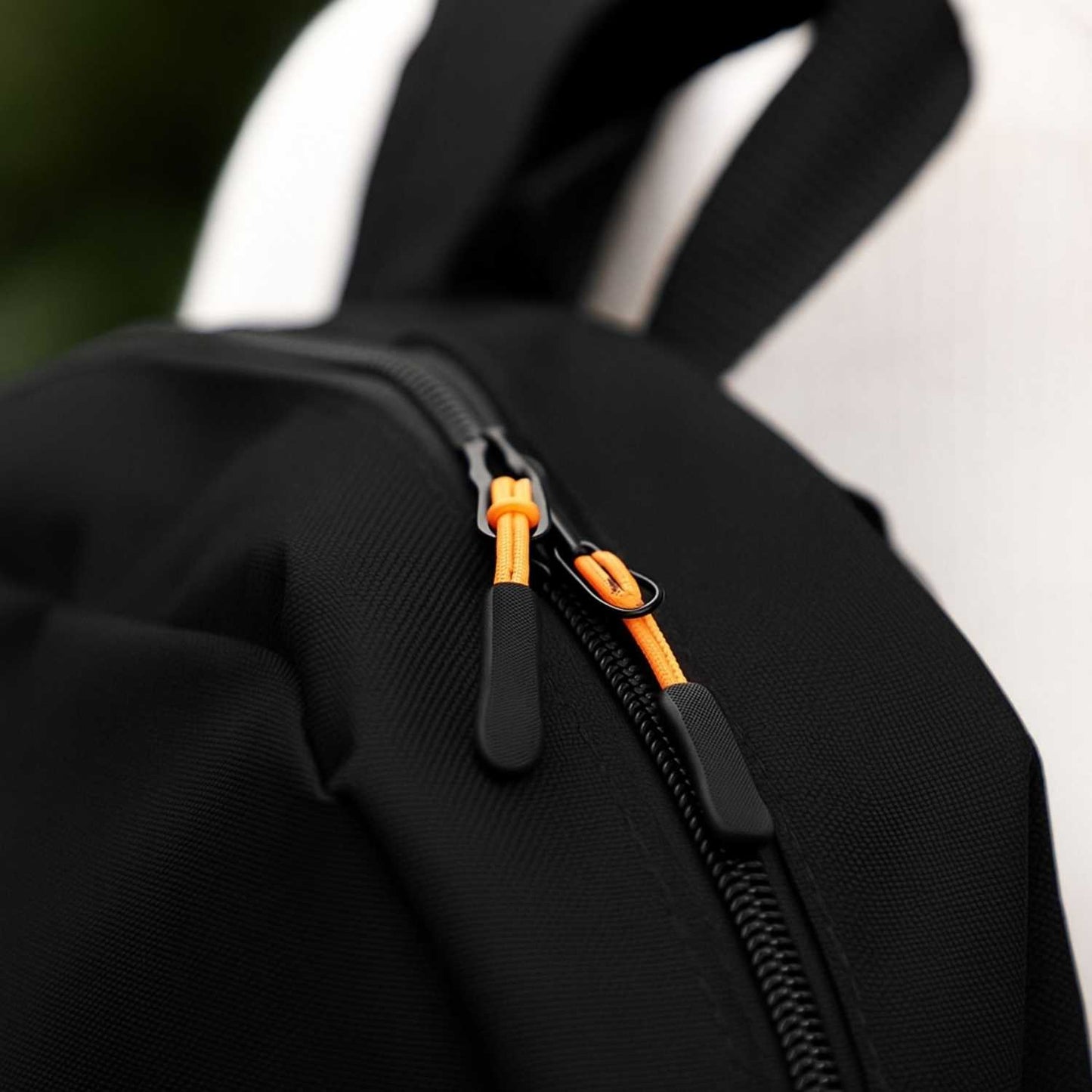 Elegani Classic Backpack – 11.61" x 16.53" x 3.93" Eco-Friendly Recycled PET, 12L Capacity, Ergonomic Sport Zipper Pulls-Black