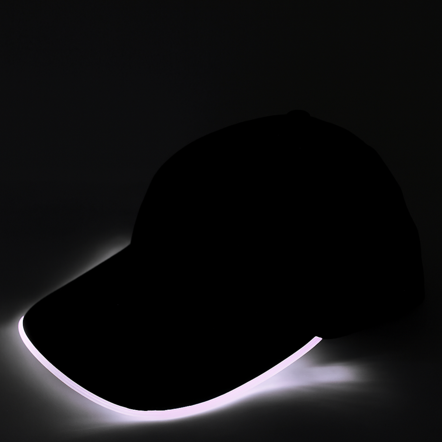 Elegani Night Runner LED Glow Hat – White Light Up Baseball Cap with Adjustable Fit & 3 Light Modes