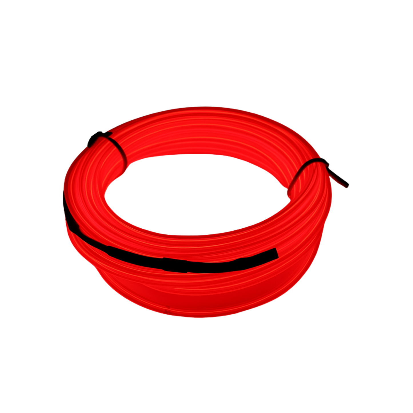 Elegani 6FT Wearable Neon Glow String Light with Clip – Flexible Nighttime Safety & Party Decoration-Red