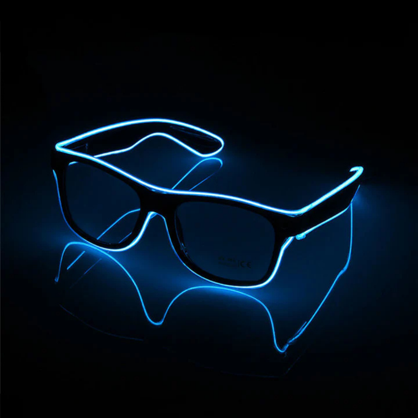 Elegani Blue LED Glow Glasses – Light Up Party Eyewear for Festivals, Birthdays & Night Events
