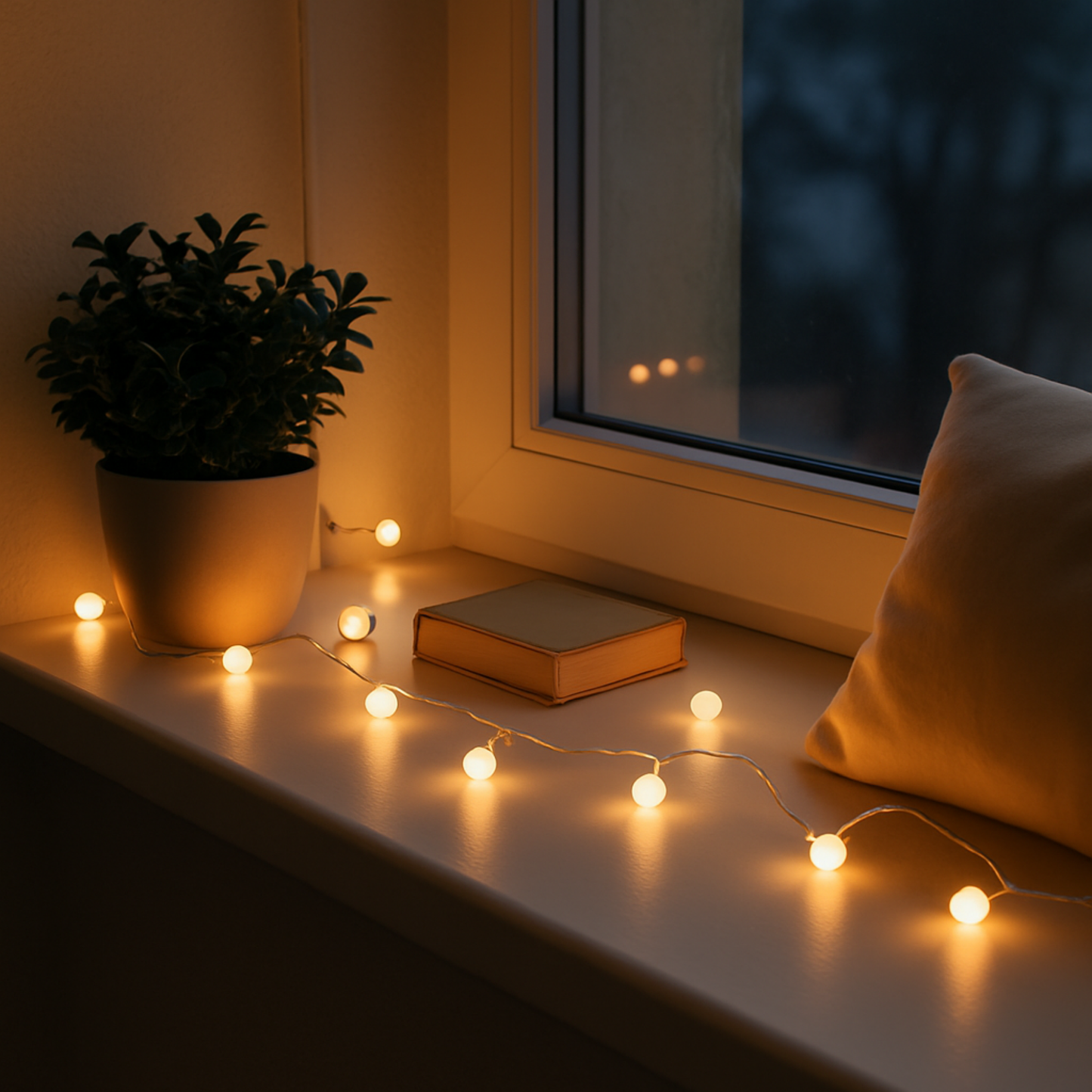 Elegani Frosted Globe String Lights with Remote – 50 LED 15.7ft Fairy Lights with 8 Lighting Modes, Warm White Indoor Outdoor Decorative String Light