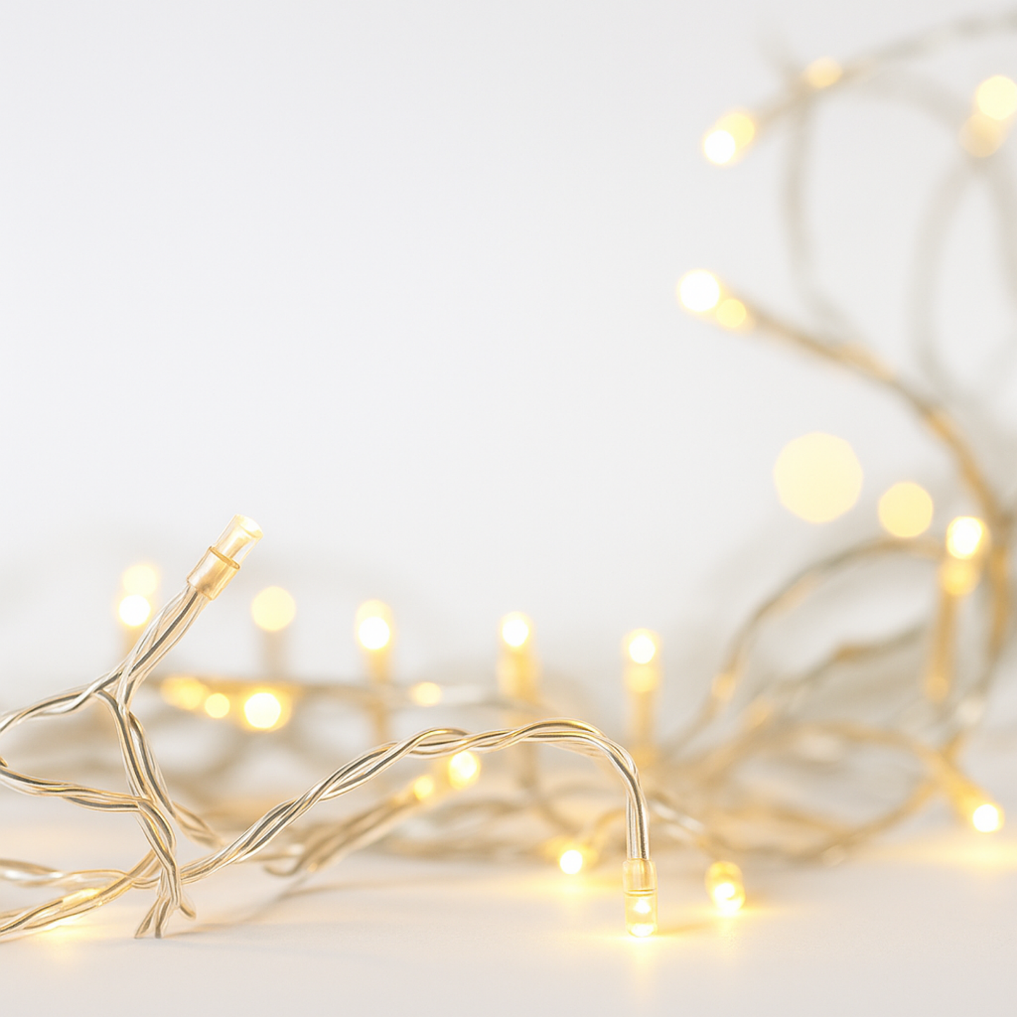 Elegani 10 LED Clear Cable String Lights – 3ft Mini Fairy Lights with Clear Wire, Warm White Indoor Decorative Lighting for Crafts, Bedroom, and Holiday Decor