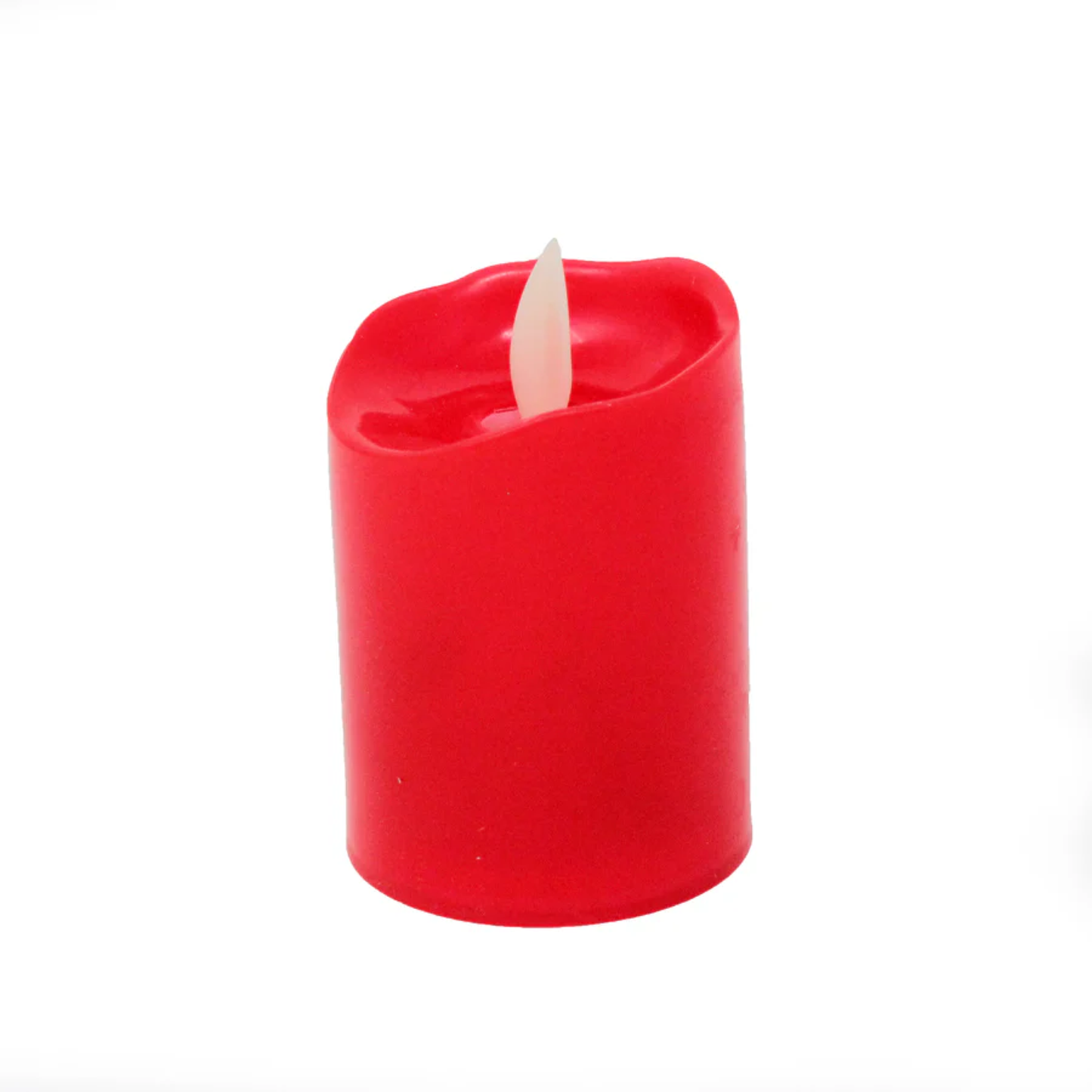 Elegani Small Flameless LED Candle 12 Pack – 2.75" Red Tealight –Flickering Lights for Indoor Decor, Events, Holidays