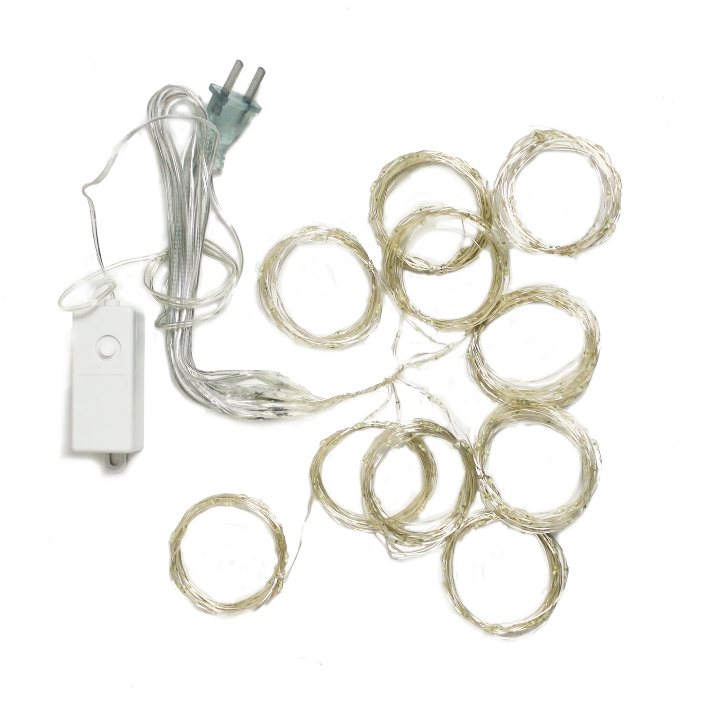 Elegani 300 LED Curtain String Lights – 9.8ft x 9.8ft Copper Wire, 8 Lighting Modes, Plug-In, Indoor/Outdoor Fairy Lights for Wall, Window, Party, Wedding, and Holiday Decor-Warm White