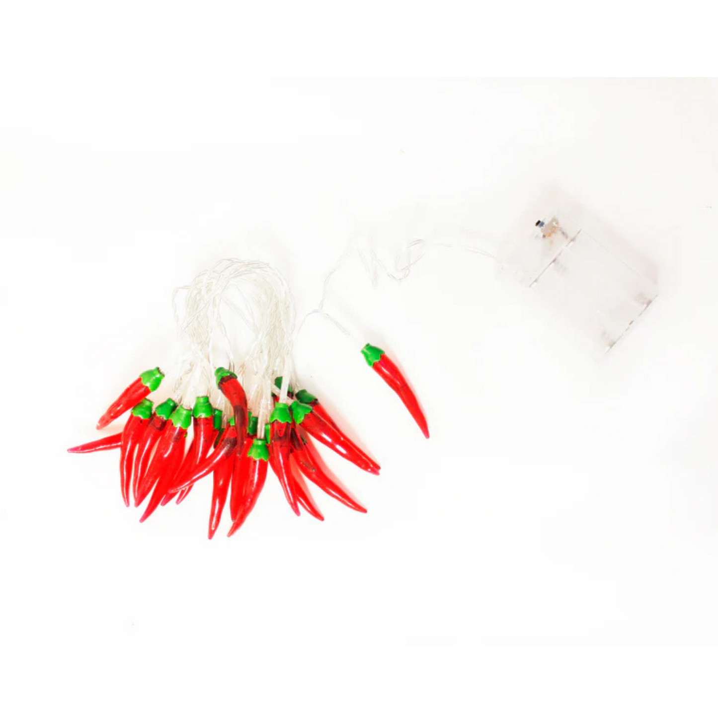 Elegani Chili Pepper String Lights – 10 Warm White LED Indoor Décor, 6ft Light Strand