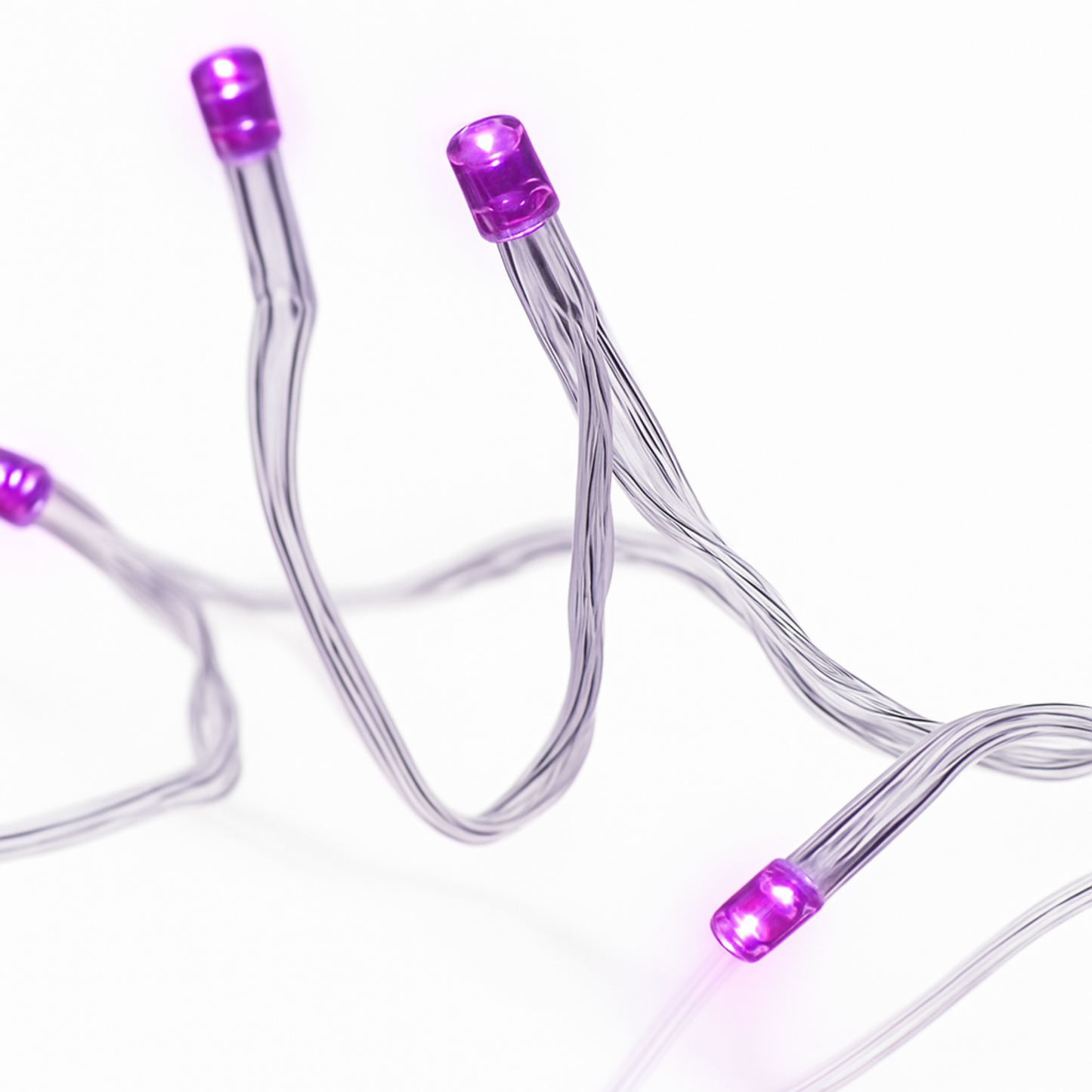 Elegani 100 LED String Purple Lights with Clear Wire – 33ft Plug-In Indoor Outdoor Fairy Lights with 8 Modes, Waterproof Decorative Lighting for Parties, Weddings, Holidays