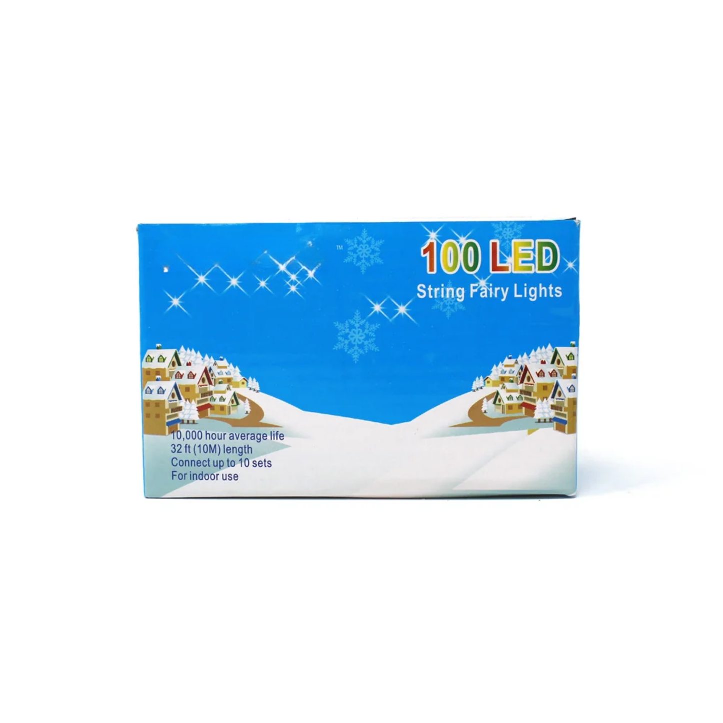 Elegani 100 LED String Lights – Matte Blue, 32 Ft Indoor Outdoor Waterproof Decorative Lights, Connectable, 8 Modes