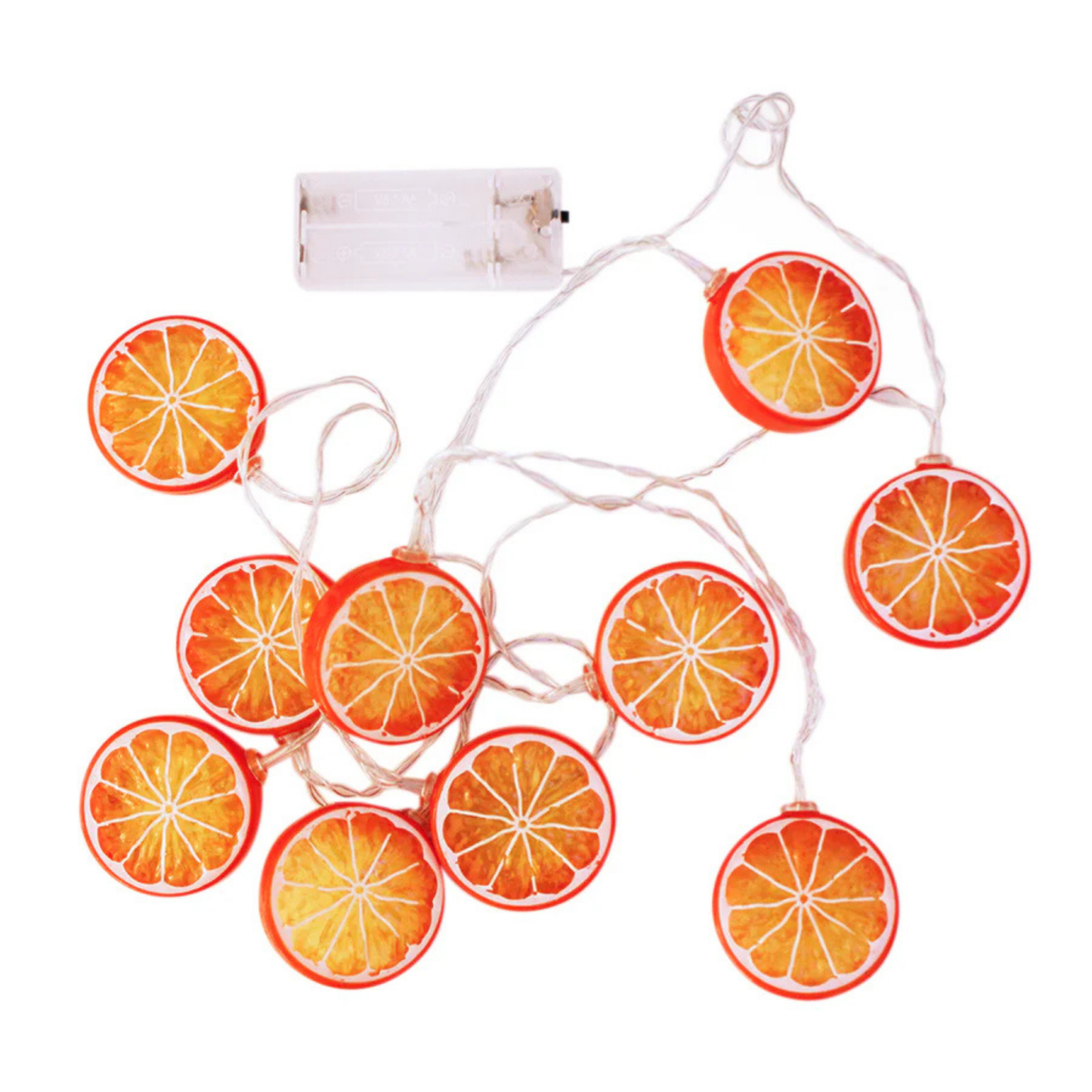 Elegani 10 LED Orange String Lights – Warm White Glow for Holiday and Everyday Décor