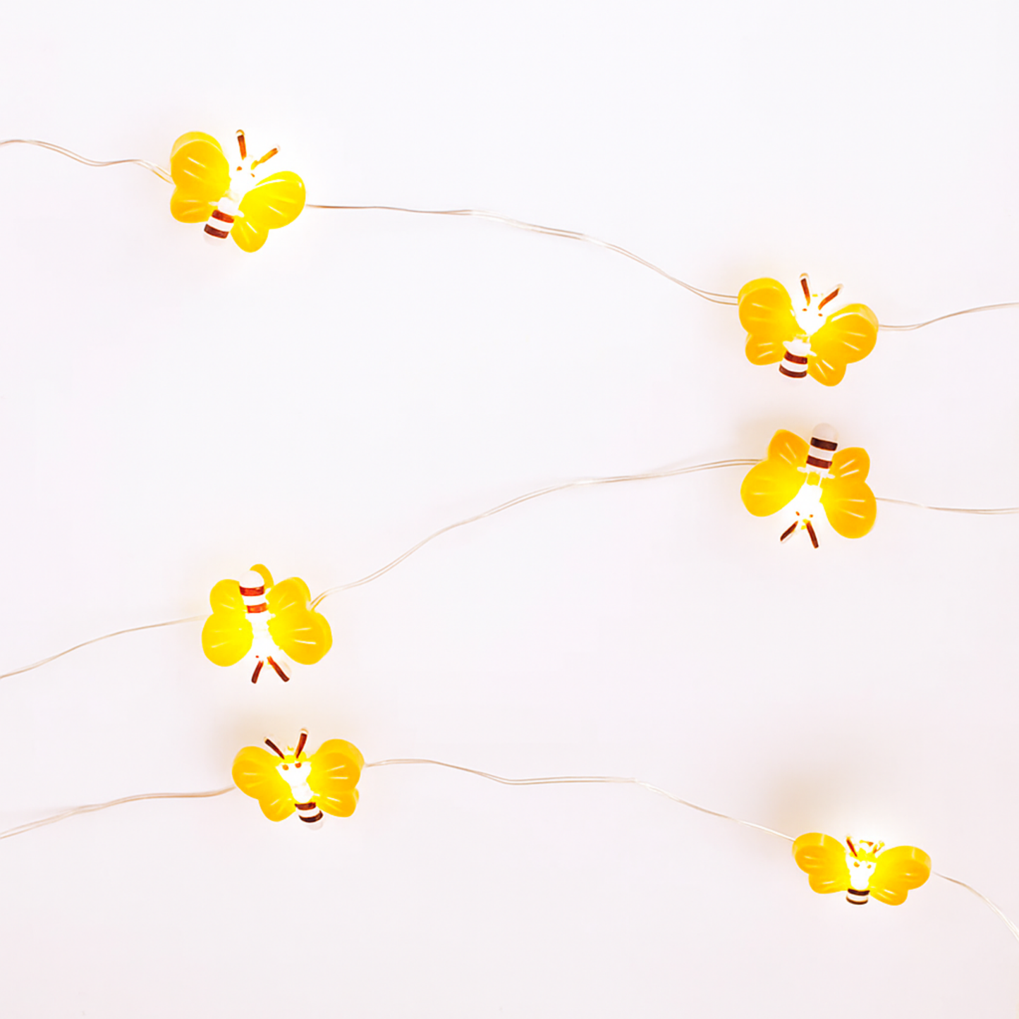 Elegani Super Pack-20 LED Bee String Lights – Warm White Indoor Micro Dot Fairy Lights – 6.3ft Cute Décor for Bedroom, Party or Gift – 16 Pack PDQ Display