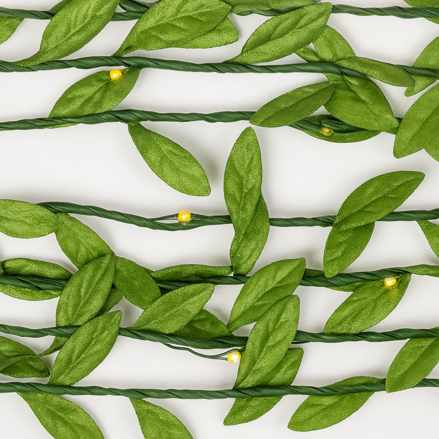 Elegani 20 LED Leaf Vine Fairy Lights – 7.8ft Silver Copper Wire String Light for Indoor Outdoor Decor