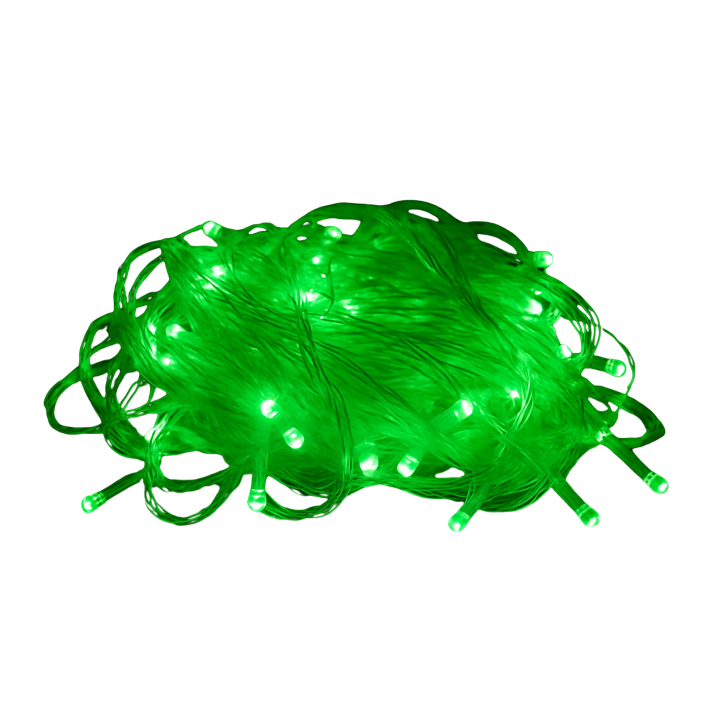 Elegani 100 LED String Lights with Flexible Clear Wire – Indoor/Outdoor, 33ft, Waterproof, Energy Efficient, Plug-In, Holiday & Party Lighting-Green