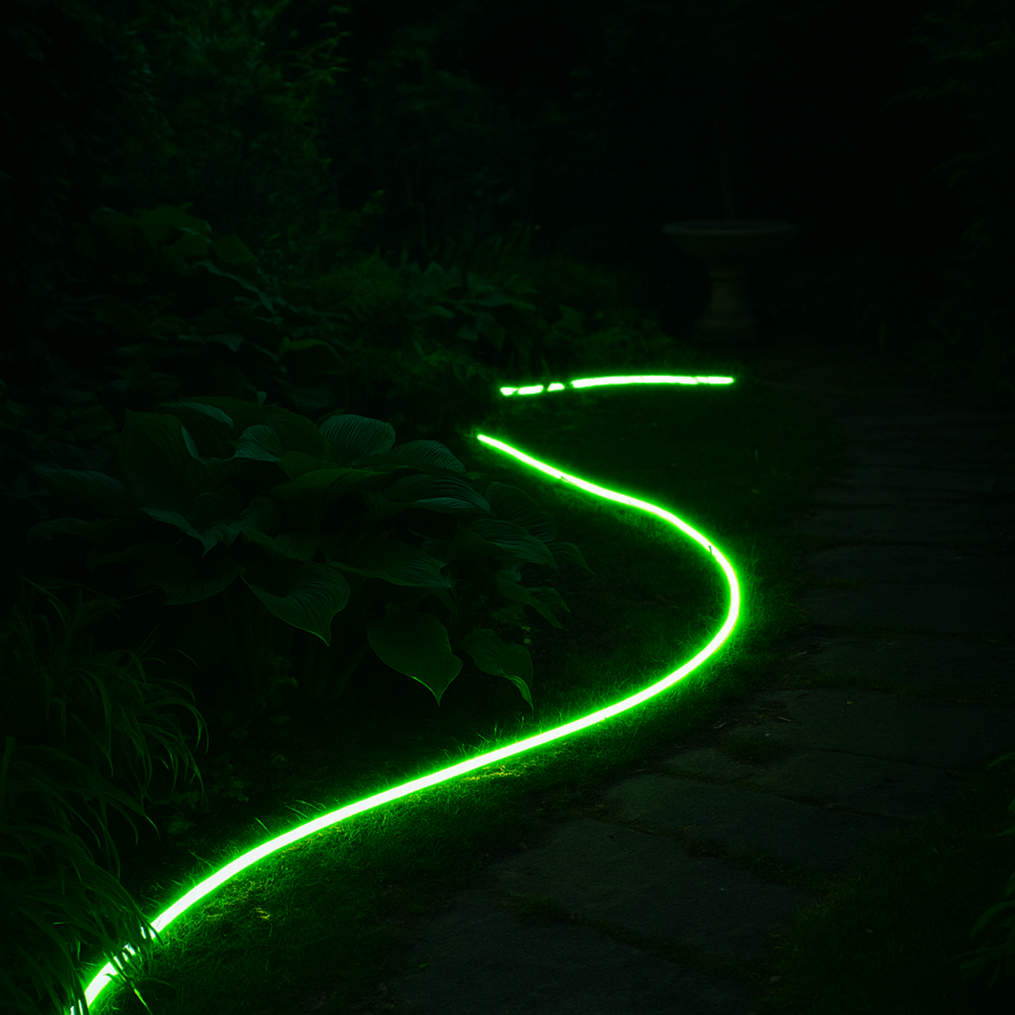 Elegani 6FT Wearable Neon Glow String Light with Clip – Flexible Nighttime Safety & Party Decoration-Lime Green