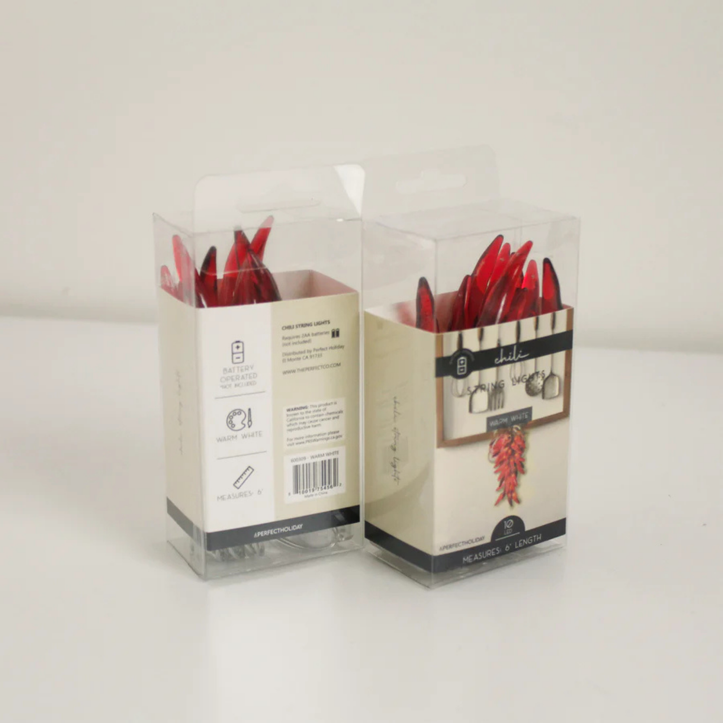 Elegani Chili Pepper String Lights – 10 Warm White LED Indoor Décor, 6ft Light Strand