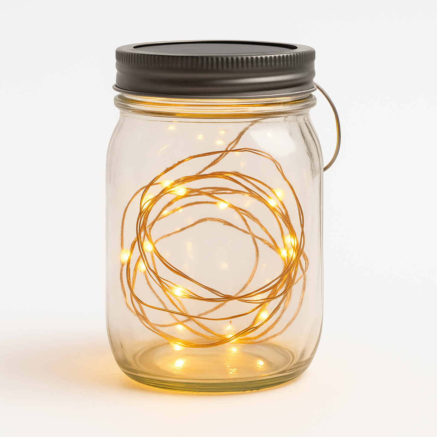 Elegani 20 LED Yellow Fairy String Lights – 7ft Silver Copper Wire Decorative Lights