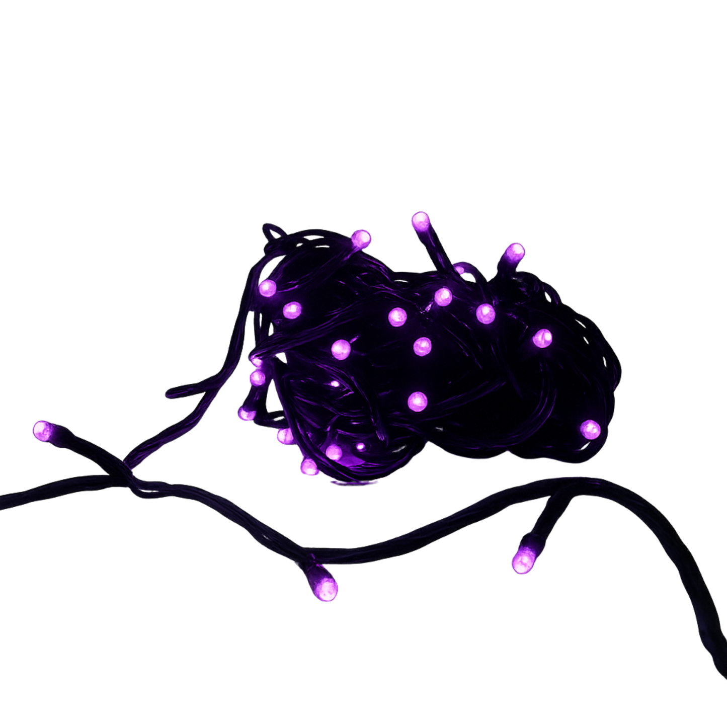 Elegani 100 LED String Lights with Connector – Purple Lights on Green Wire, Indoor Outdoor Waterproof Holiday Lighting-32ft